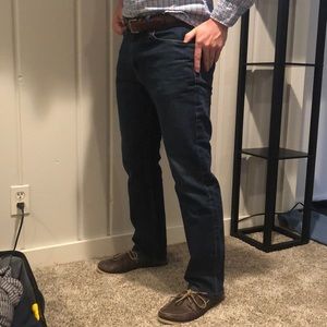 J.Crew dark straight leg jeans. Size 33x30.